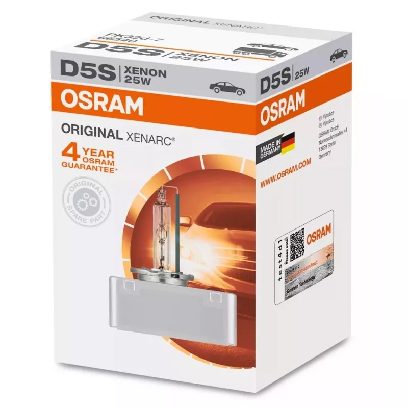 Żarówka ksenonowa Osram Xenarc Oryginalny D5S 25W, pojedyncze opakowanie