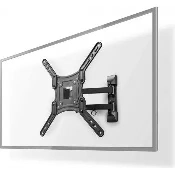 Nedis TVWM1530BK - 100 x 100 mm - 400 x 400 mm - 0 - 20° - 180° - akrylonitryl-butadien-styren (ABS) - Stal - Czarny (TVWM1530BK)
