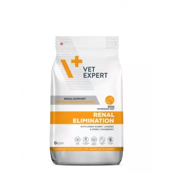 Sucha karma dla psów VETEXPERT Veterinary Diet Renal Elimination — dorosłe, smak królika, 8 kg, białko 15,8%, tłuszcz 19,5%