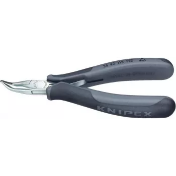 Knipex 35 42 115 ESD szczypce półokrągłe wąskie ESD zagięte 45° 115 mm