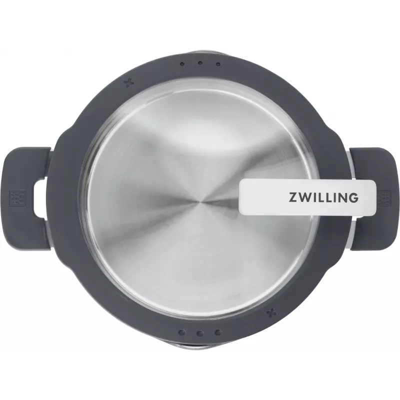 ZWILLING zestaw garnków stal nierdzewna SIMPLIFY 5 szt. — można myć w zmywarce i piekarniku, szklane pokrywki, odpowiednie do płyt ceramicznych