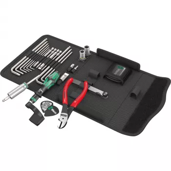 Zestaw narzędzi gitarowych 9100 Kraftform compact, 27-częściowy (czarny)