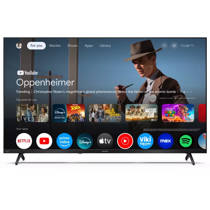 Sharp 40HF2265E 40-calowy telewizor Smart TV Google TV, klasa energetyczna E