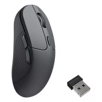 Symetryczna mysz bezprzewodowa Keychron M3-A23 — Bluetooth + USB-C, Track-on-Glass (TOG), 30000 DPI, 5 przycisków, czarna