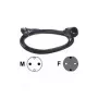 Power kabel Bachmann 5m Schuko H05VV-F 3G 1.50mm² Czarny