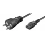 Kabel zasilający Microconnect PE1204100R czarny 10 m IEC 320 wtyk C13
