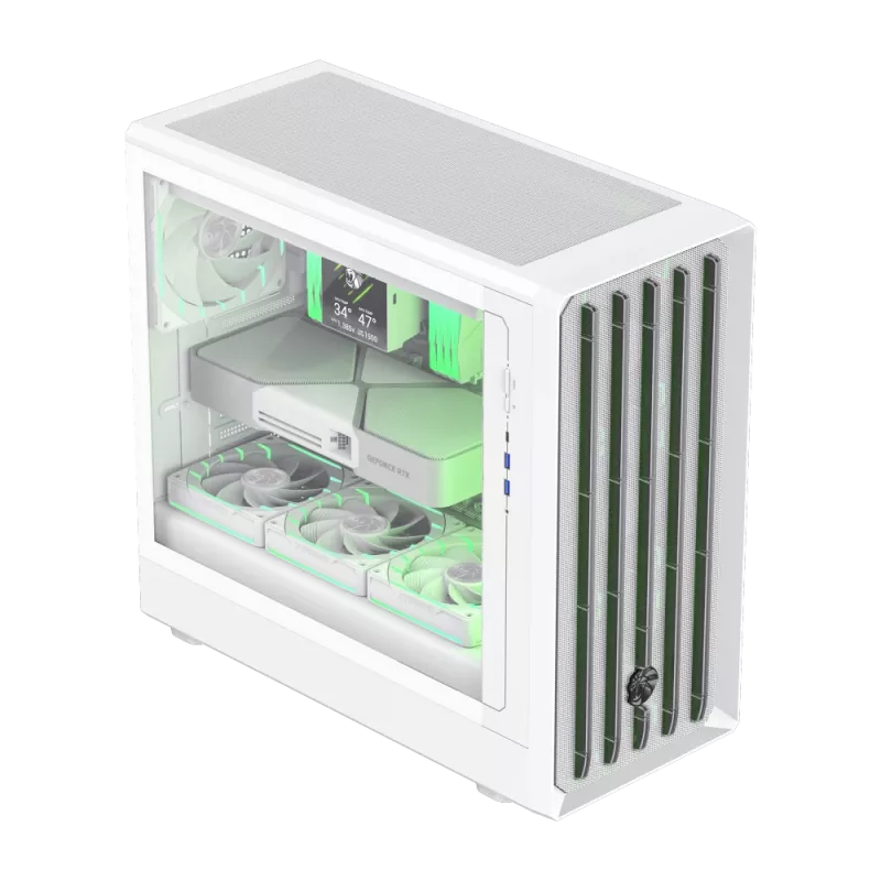Obudowa Gamemax | CLAW 460 WH | Biała | Mid-Tower | Zasilacz nie jest dołączony