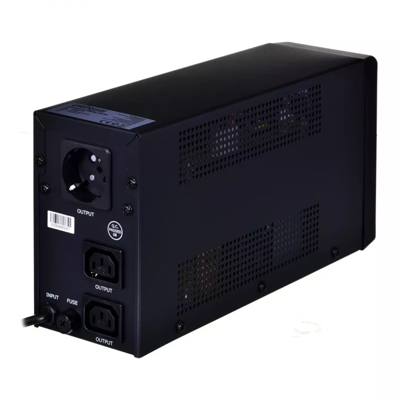 Zasilacz awaryjny ENERGENIE EG-UPS-031 Line-Interactive 0,65 kVA 390 W 2x gniazda C13, 7 Ah VRLA