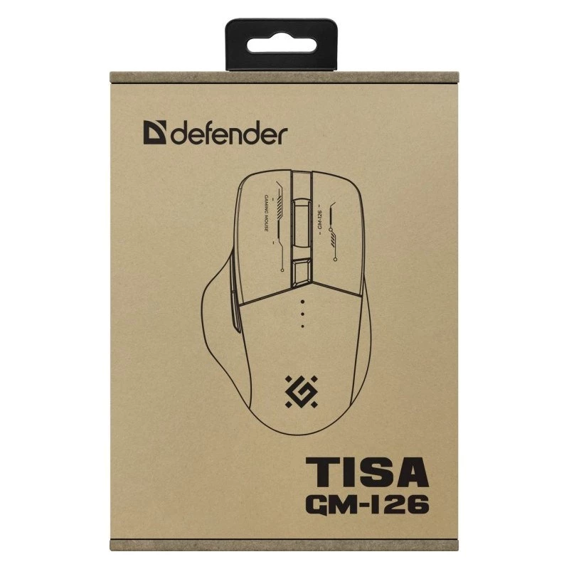 Mysz DEFENDER GM-126 TISA RF+BT OPTIC 1600dpi 6P Biała