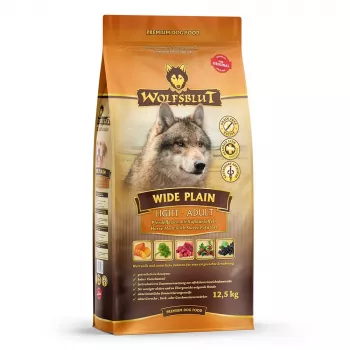 Sucha karma dla psa Wolfsblut Wide Plain Light Horse z batatami — 12,5 kg, 22% białka, 6% tłuszczu, bezglutenowa i bezcukrowa