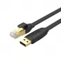 Kabel sieciowy UNITEK Y-SP02001B czarny 18 m