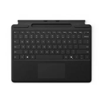 Microsoft Surface Pro Keyboard - Tastatur - mit Trackpad, Beschleunigungsmesser, Surface Slim Pen 2 Ablage- und Ladeschale - QWERTY - Spanisch - Schwa