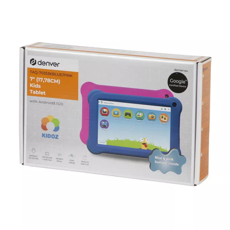 Tablet Denver TAQ-70353KBLUE/PINK 7 cali 1.2 GHz 1 GB RAM 8 GB