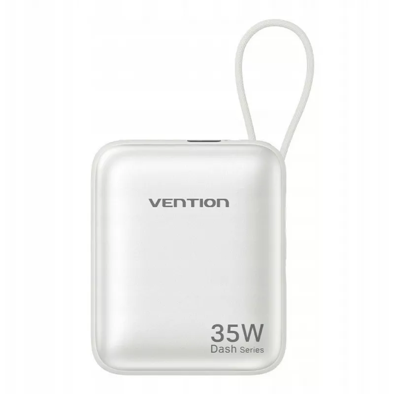 Power bank Vention FHEN0 litowo-polimerowy 10000 mAh 35 W USB-C 1 port biały