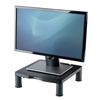Fellowes Computer Monitor Stand with 3 Height Adjustments - Standard Monitor Riser with kabel Management - Ergonomic Adjustable Monitor Stand for Computers - Max Waga 27KG/Max Si
