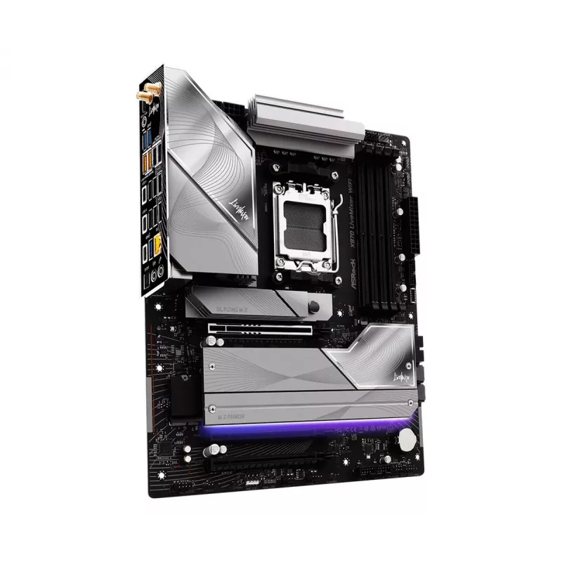 Płyta główna ASROCK X870 (Socket AM5, ATX, DDR5, 4 sloty pamięci, X870LIVEMIXERWIFI)