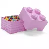 Storage Brick LEGO Room Copenhagen 4, różowy — pojemnik LEGO 40031738, układany w stosy pojemnik na zabawki i tekstylia