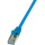 Logilink - Kabel krosowy - RJ-45 (M) - RJ-45 (M) - 1 m - SF/UTP - CAT 5e - Niebieski (CP1036D)