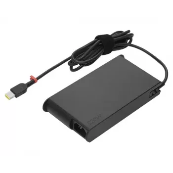 Zasilacz Lenovo GX20Z46306 do laptopów, wejście 100–240 V, 2,5 A, 50–60 Hz, odłączane złącza, czarny