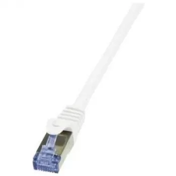 Kabel sieciowy LogiLink 5m Kat.6A RJ-45 S/FTP Biały