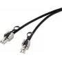 Renkforce RF-4538216 Kabel sieciowy Czarny 0,5 m Cat6a S/FTP (S-STP) (RF-4538216)