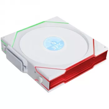 Lian Li UNI FAN TL Wireless LCD 120 biały — wentylator PWM 120 mm z bezprzewodowym kontrolerem LCD