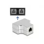 DeLOCK RJ45 Splitter T Adapter 1 x gniazdo RJ45 na 2 x gniazdo RJ45 Cat.5e STP