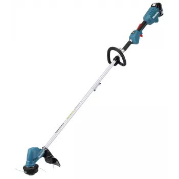 Makita DUR192LRT1, podkaszarka do trawy, rękojeść typu J, 6000 obr./min, czarna, turkusowa, 30 cm, 87,8 dB