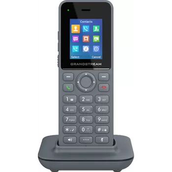 Bezprzewodowa słuchawka IP Grandstream DP725, szara, wyświetlacz TFT 1,8 cala, 20 linii, akumulator Li-Ion 1500 mAh