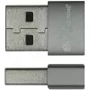Good Connections Adapter USB 2.0 Plug A na gniazdo USB-C, szara obudowa aluminiowa (USB-AD203)