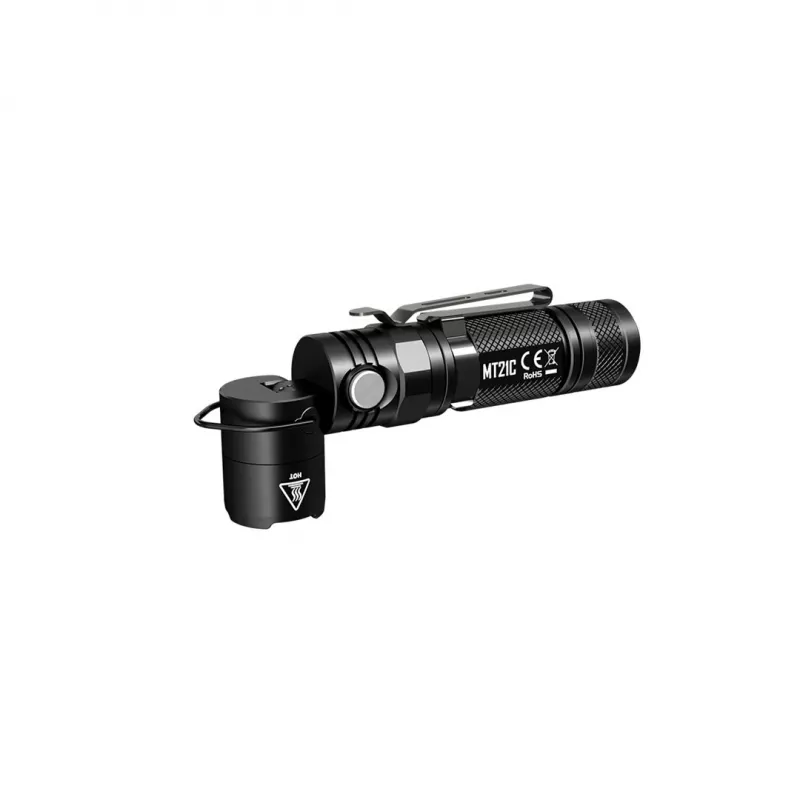 Latarka ręczna Nitecore MT21C, 1000 lm, 131 mm, 103,5 g, zasilanie 18650 lub CR123, czarna