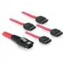 Kabel SATA DeLOCK 83074 4x 1 m czerwony