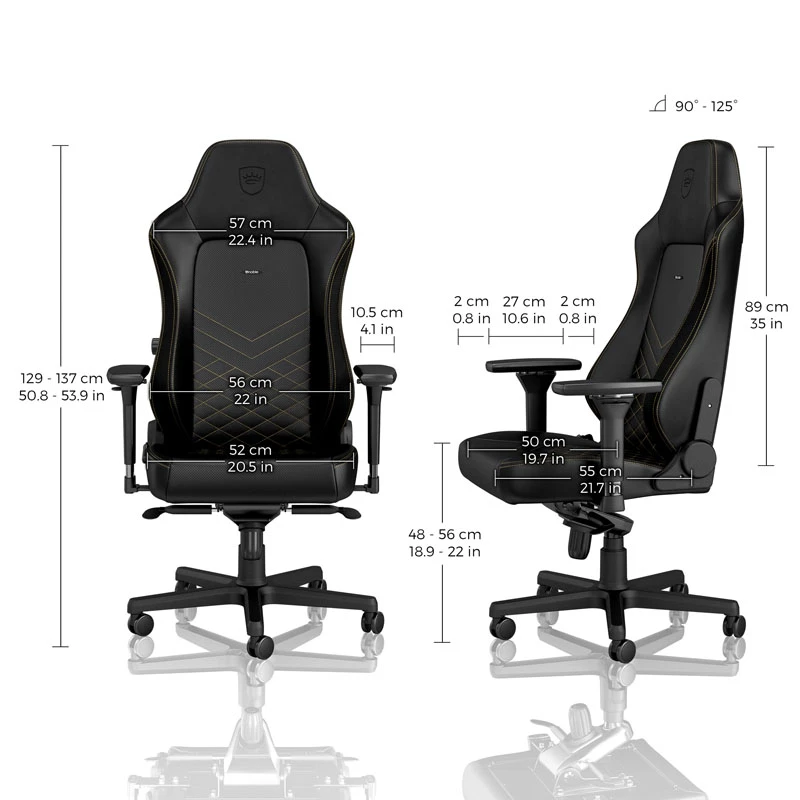 noblechairs HERO fotel gamingowy - Czarny/Gold