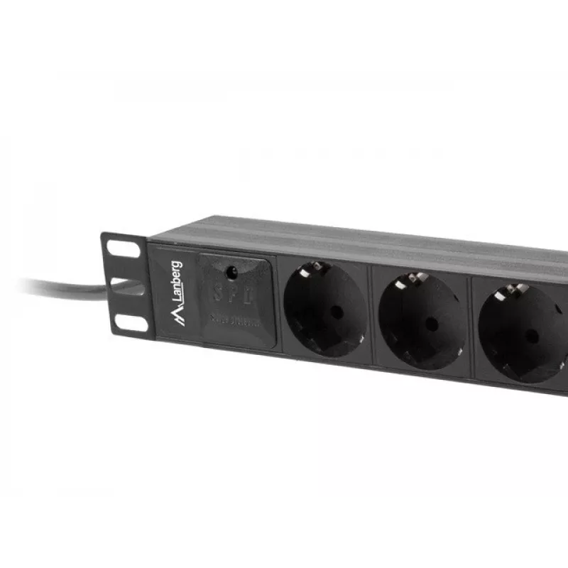 LANBERG LISTWA ZASILAJĄCA 10 RACK (1U, 16A, 3X SHUKO)