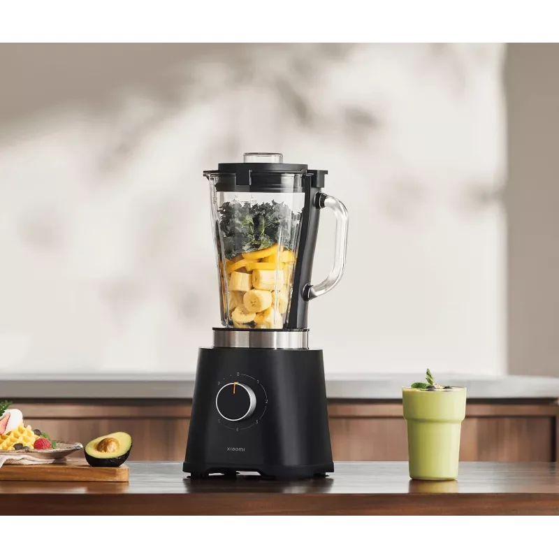 Blender kuchenny Xiaomi BHR8936EU — 600 W, misa 1,75 l, 5 prędkości, sterowanie obrotowe, ostrza ze stali nierdzewnej, czarny