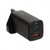 iBOX C-65 Czarny, uniwersalna ładowarka GaN 65W, wtyczka UK