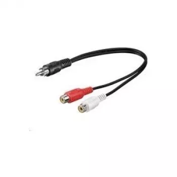 Kabel audio Microconnect AUDC02 0,2 m RCA 2 x RCA Czarny