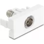 DeLOCK 90844 Gniazdo IEC żeńskie białe 75 Ω wtyk