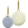 Zestaw patelni GreenPan CC008484-001, aluminium, 20 cm + 26 cm, niebieski/zielony