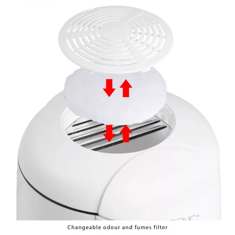 Clatronic FFR 2916 Pojedyncza 1 L Wolnostojąca 900 W Frytkownica Szary, Biały
