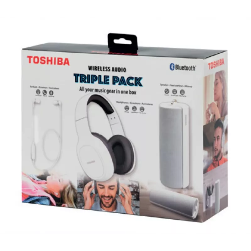 Słuchawki Toshiba Wireless Audio Triple Pack HSP-3P19 biały