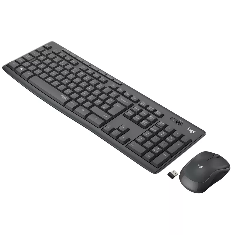 LOGITECH MK295 Bezprzewodowy zestaw cichy GRAPHITE