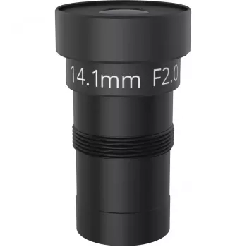 Obiektyw do kamery bezpieczeństwa AXIS 03140-001 — ogniskowa 14,1 mm, kąt widzenia w poziomie 31°, czarny