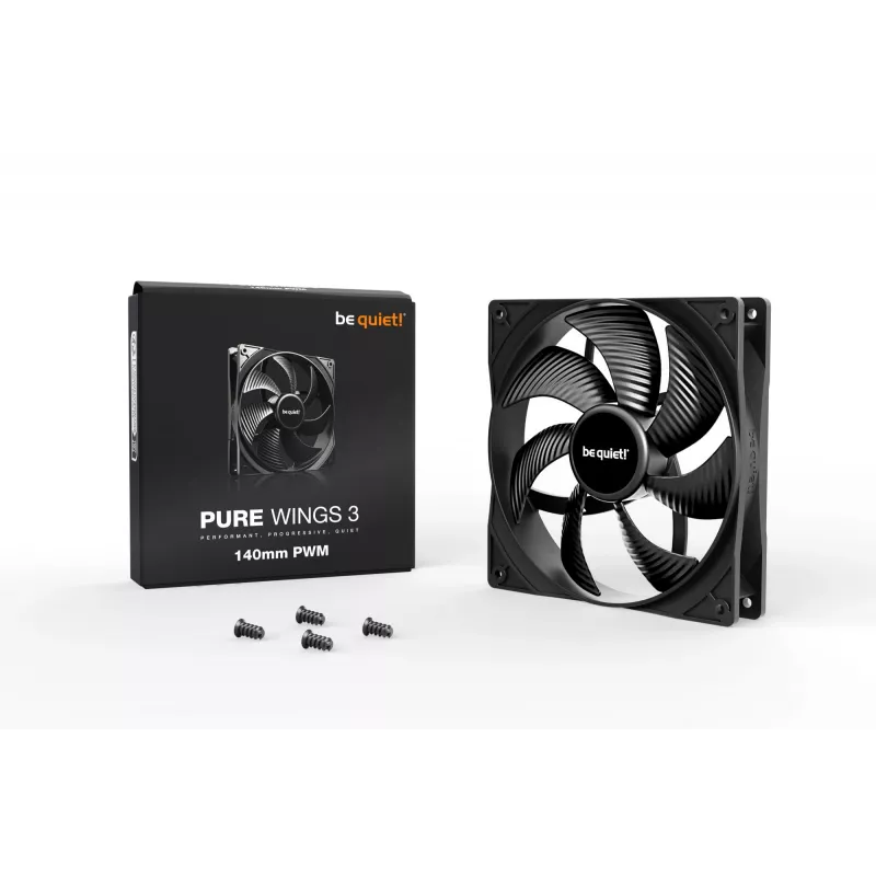 be quiet! Pure Wings 3 140mm PWM wentylator do obudowy komputera 14 cm czarny 1 szt.