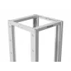 LANBERG 19-calowa otwarta szafa rack 27U 600x800 mm szara, 27U otwarta rama serwerowa