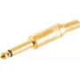 Wtyk mono 6,3 mm ShiverPeaks 50600-G — pozłacany metalowy wtyk audio