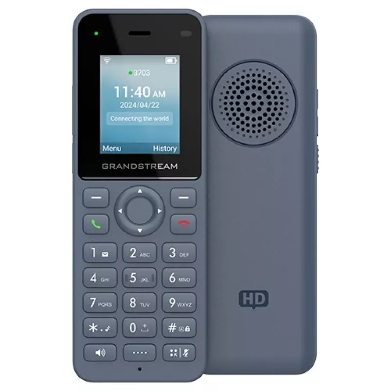 Grandstream Networks WP816 Telefon IP Antracytowy 2 linie LCD Wi-Fi