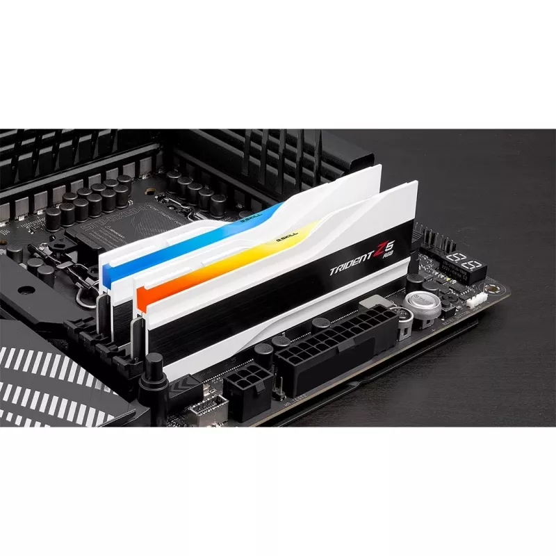 DIMM 64 GB DDR5-6000 (2x 32 GB) Dual-Kit, Arbeitsspeicher weiß, F5-6000J3636F32GX2-TZ5RW, Trident Z5 RGB, INTEL XMP