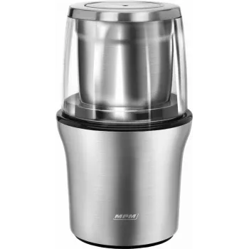 Młynek żarnowy MPM MMK-06M — stal nierdzewna, 200 W, pojemność 70 g, jednobiegowy