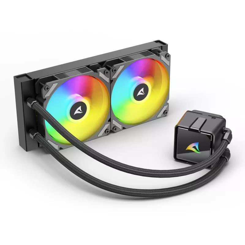 Chłodzenie wodne CPU Sharkoon S50 ARGB, czarne